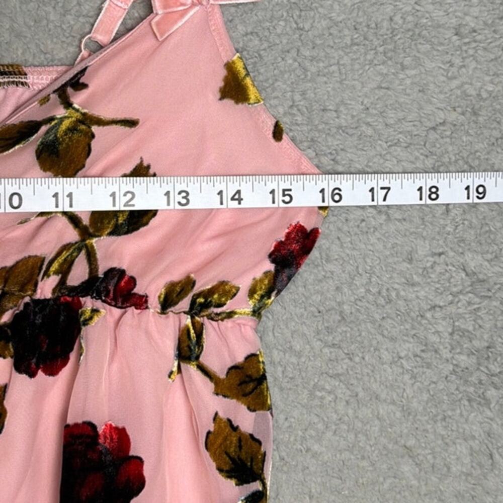 Evolutionary Sheer Floral Cami Top Pink Rose Print Y2K Coquette L NWT Romantic - Picture 4 of 10